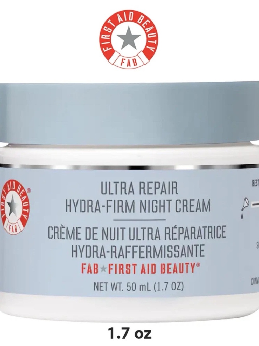 First Aid Beauty Ultra Repair Hydra-Firm Night Cream - Fragrance Free (1.7 oz.)